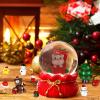 image35 Pcs Christmas Miniature Figurines Ornaments  Mini Snow Globes Dollhouse DIY Decorations Snowman Figurines Small Resin Ornaments for Home Decor Crafts