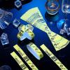 image600 Pack Over 21 Age Verified Wristbands for Events with Security Number Waterproof Neon Verified Wristband for Bar KTV Casino Bachelorette Party Concert Occasion Entrance White GoldYellow