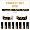 image600 Pack Over 21 Age Verified Wristbands for Events with Security Number Waterproof Neon Verified Wristband for Bar KTV Casino Bachelorette Party Concert Occasion Entrance White GoldBlack  Gold