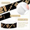 image600 Pack Over 21 Age Verified Wristbands for Events with Security Number Waterproof Neon Verified Wristband for Bar KTV Casino Bachelorette Party Concert Occasion Entrance White GoldBlack  Gold