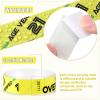 image600 Pack Over 21 Age Verified Wristbands for Events with Security Number Waterproof Neon Verified Wristband for Bar KTV Casino Bachelorette Party Concert Occasion Entrance White GoldYellow