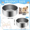 image8 Pcs Hanging Dog Spill Crate Water Kennel Bowl Bulk Mountable Stainless Steel with Clamp Attach Holder Non Spill Metal Feeder Food Dishes for Cat Bird Animal Pet472 x 197 Inch472 x 197 Inch  63 x 236 Inch