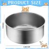 image8 Pcs Hanging Dog Spill Crate Water Kennel Bowl Bulk Mountable Stainless Steel with Clamp Attach Holder Non Spill Metal Feeder Food Dishes for Cat Bird Animal Pet472 x 197 Inch63 x 236 Inch