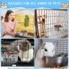 image8 Pcs Hanging Dog Spill Crate Water Kennel Bowl Bulk Mountable Stainless Steel with Clamp Attach Holder Non Spill Metal Feeder Food Dishes for Cat Bird Animal Pet472 x 197 Inch472 x 197 Inch  63 x 236 Inch