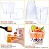 imageZubebe 100 Pack 8 Oz Square Plastic Cups Appetizer Dessert Cups Clear Plastic Disposable Small Tumbler for Ice Cream Fruit Puddings Desserts Appetizers Wedding Party Catering Supplies100