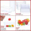 imageZubebe 100 Pack 8 Oz Square Plastic Cups Appetizer Dessert Cups Clear Plastic Disposable Small Tumbler for Ice Cream Fruit Puddings Desserts Appetizers Wedding Party Catering Supplies200
