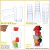 imageZubebe 100 Pack 8 Oz Square Plastic Cups Appetizer Dessert Cups Clear Plastic Disposable Small Tumbler for Ice Cream Fruit Puddings Desserts Appetizers Wedding Party Catering Supplies300