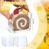 imageZubebe 100 Pack 8 Oz Square Plastic Cups Appetizer Dessert Cups Clear Plastic Disposable Small Tumbler for Ice Cream Fruit Puddings Desserts Appetizers Wedding Party Catering Supplies100