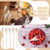 imageZubebe 100 Pcs 12 Inch Long Wooden Spoons for Cooking Kitchen Crafts Long Handle Oval Wood Mixing Spoons Baking Mixing Serving Craft Utensils for Serving Baking Stirring