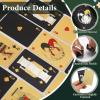 imageZubebe 12 Decks of Playing Cards Waterproof Plastic Foil Poker Cards Bulk for Adults Washable Flexible Party Game Gift FavorsGoldBlack  Gold