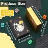 imageZubebe 12 Decks of Playing Cards Waterproof Plastic Foil Poker Cards Bulk for Adults Washable Flexible Party Game Gift FavorsGoldBlack  Gold