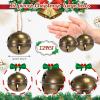 imageZubebe 12 Pcs Christmas Bells Jingle Bells Large 25 Inch Star Cutout Ornament for Crafts Christmas Tree Decor Gift Wrapping Matte RedGreenGoldSilverBronze