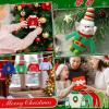 imageZubebe 12 Pieces Christmas Accessories Clothes Christmas Doll Sweater Doll Knitted Clothing with Santa Xmas Tree Elk Snowman Print for Christmas Doll Outfit Accessory Decor 12 Styles CuteCute