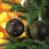 imageZubebe 12 Pieces Large Christmas Ornaments Balls Glitter Snowball Ornaments for Christmas Tree Hanging Shatterproof Plastic Balls for Xmas Holiday Wedding Party DecorationsWhiteBlack