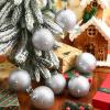imageZubebe 12 Pieces Large Christmas Ornaments Balls Glitter Snowball Ornaments for Christmas Tree Hanging Shatterproof Plastic Balls for Xmas Holiday Wedding Party DecorationsWhiteSilver