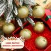 imageZubebe 12 Pieces Large Christmas Ornaments Balls Glitter Snowball Ornaments for Christmas Tree Hanging Shatterproof Plastic Balls for Xmas Holiday Wedding Party DecorationsWhiteGold