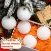 imageZubebe 12 Pieces Large Christmas Ornaments Balls Glitter Snowball Ornaments for Christmas Tree Hanging Shatterproof Plastic Balls for Xmas Holiday Wedding Party DecorationsWhiteWhite