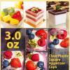 imageZubebe 150 Pcs 8 Oz Dessert Cups Clear Plastic Appetizer Cups Small Square Dessert Bowls Mini Serving Bowls for Tasting Party Baby Shower Wedding Birthday Party Favor3 Oz