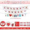 imageZubebe 173 Pcs Nurse Graduation Party Supplies 2025 Serve 24 Guests Congrats Nurse Banner Dinner Dessert Plates Cups Napkins Tablecloth Medical Birthday Party Tableware Set for Rn Doctor Graduation