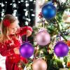 imageZubebe 2 Pcs 8quot Extra Large Size Christmas Hanging Ball Ornaments Oversized Huge Big Xmas Christmas Plastic Balls for Outside Lawn Yard Tree Hanging DecorationsMatte PurpleMatte Purple