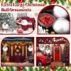 imageZubebe 2 Pcs 8quot Extra Large Size Christmas Hanging Ball Ornaments Oversized Huge Big Xmas Christmas Plastic Balls for Outside Lawn Yard Tree Hanging DecorationsMatte PurpleShiny Silver