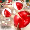 imageZubebe 2 Pcs 8quot Extra Large Size Christmas Hanging Ball Ornaments Oversized Huge Big Xmas Christmas Plastic Balls for Outside Lawn Yard Tree Hanging DecorationsMatte PurpleMatte Red  Shiny Red