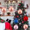 imageZubebe 2 Pcs 8quot Extra Large Size Christmas Hanging Ball Ornaments Oversized Huge Big Xmas Christmas Plastic Balls for Outside Lawn Yard Tree Hanging DecorationsMatte PurpleMatte Rose Gold
