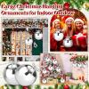 imageZubebe 2 Pcs 8quot Extra Large Size Christmas Hanging Ball Ornaments Oversized Huge Big Xmas Christmas Plastic Balls for Outside Lawn Yard Tree Hanging DecorationsMatte PurpleShiny Silver