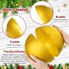 imageZubebe 2 Pcs 8quot Extra Large Size Christmas Hanging Ball Ornaments Oversized Huge Big Xmas Christmas Plastic Balls for Outside Lawn Yard Tree Hanging DecorationsMatte PurpleMatte Gold