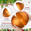 imageZubebe 2 Pcs 8quot Extra Large Size Christmas Hanging Ball Ornaments Oversized Huge Big Xmas Christmas Plastic Balls for Outside Lawn Yard Tree Hanging DecorationsMatte PurpleMatte Orange