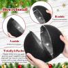 imageZubebe 2 Pcs 8quot Extra Large Size Christmas Hanging Ball Ornaments Oversized Huge Big Xmas Christmas Plastic Balls for Outside Lawn Yard Tree Hanging DecorationsMatte PurpleGlitter Black