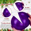 imageZubebe 2 Pcs 8quot Extra Large Size Christmas Hanging Ball Ornaments Oversized Huge Big Xmas Christmas Plastic Balls for Outside Lawn Yard Tree Hanging DecorationsMatte PurpleShiny Purple