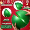 imageZubebe 2 Pcs 8quot Extra Large Size Christmas Hanging Ball Ornaments Oversized Huge Big Xmas Christmas Plastic Balls for Outside Lawn Yard Tree Hanging DecorationsGlitter BlackMatte Green