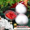 imageZubebe 2 Pcs 8quot Extra Large Size Christmas Hanging Ball Ornaments Oversized Huge Big Xmas Christmas Plastic Balls for Outside Lawn Yard Tree Hanging DecorationsMatte PurpleShiny Silver
