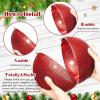 imageZubebe 2 Pcs 8quot Extra Large Size Christmas Hanging Ball Ornaments Oversized Huge Big Xmas Christmas Plastic Balls for Outside Lawn Yard Tree Hanging DecorationsMatte PurpleGlitter Red