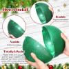 imageZubebe 2 Pcs 8quot Extra Large Size Christmas Hanging Ball Ornaments Oversized Huge Big Xmas Christmas Plastic Balls for Outside Lawn Yard Tree Hanging DecorationsMatte PurpleGlitter Green