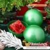 imageZubebe 2 Pcs 8quot Extra Large Size Christmas Hanging Ball Ornaments Oversized Huge Big Xmas Christmas Plastic Balls for Outside Lawn Yard Tree Hanging DecorationsGlitter BlackShiny Green