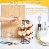imageZubebe 2 Pcs Egg Basket Storage Spiral Fresh Egg Collecting Holder Countertop Metal Wire Rack Functional Dispenser for Kitchen Display94handle Style94