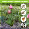 imageZubebe 20 Pack Small Wire Plant Protectors Square Plant Protectors from Animals Mesh Cage Chicken Wire Cloche for Shrubs and Vegetables with Ground Stakes and Nylon Ties 12 x 12 Inch