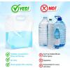 imageZubebe 20 Pcs x 13 Gallon Collapsible Water Emergency Container Bag 26 Gallon Freezable BPA Free Food Grade Clear Plastic Storage Foldable Bottle for Camping Riding