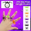 imageZubebe 200 Piece Spider ampamp Bat Rings  Plastic Halloween Decoration ampamp Party FavorsMulticolor