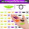 imageZubebe 200 Piece Spider ampamp Bat Rings  Plastic Halloween Decoration ampamp Party FavorsMulticolor