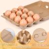 imageZubebe 200 Pieces Paper Pulp Egg Cartons 3 x 4 Style Sturdy MultiFunctional Degradable Cardboard Material Ideal for Family Farms Markets Storing Transporting Selling
