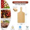 imageZubebe 24 Pcs Cutting Board Bulk 11 x 5 Inch Wood Chopping Board Blank Small Laser Engraving Mini Charcuterie Serving Boards for Wedding Housewarming Gift BambooBamboo