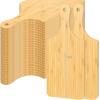 imageZubebe 24 Pcs Cutting Board Bulk 11 x 5 Inch Wood Chopping Board Blank Small Laser Engraving Mini Charcuterie Serving Boards for Wedding Housewarming Gift BambooBamboo