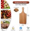imageZubebe 24 Pcs Cutting Board Bulk 11 x 5 Inch Wood Chopping Board Blank Small Laser Engraving Mini Charcuterie Serving Boards for Wedding Housewarming Gift BambooAcacia