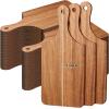 imageZubebe 24 Pcs Cutting Board Bulk 11 x 5 Inch Wood Chopping Board Blank Small Laser Engraving Mini Charcuterie Serving Boards for Wedding Housewarming Gift BambooAcacia