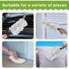 imageZubebe 3 Pcs Duster Refill Reusable Fleece Duster Refills Feather Flat Dusters Multi Surface Washable Cleaning Pads Tools for Home Blinds Car Pet Furniture Fans WhiteBlueYellowWhite