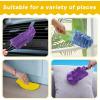 imageZubebe 3 Pcs Duster Refill Reusable Fleece Duster Refills Feather Flat Dusters Multi Surface Washable Cleaning Pads Tools for Home Blinds Car Pet Furniture Fans WhiteBlueYellowPurple blue yellow