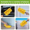 imageZubebe 3 Pcs Duster Refill Reusable Fleece Duster Refills Feather Flat Dusters Multi Surface Washable Cleaning Pads Tools for Home Blinds Car Pet Furniture Fans WhiteBlueYellowYellow